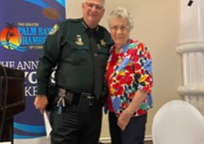 Sandy with Sheriff Ivey